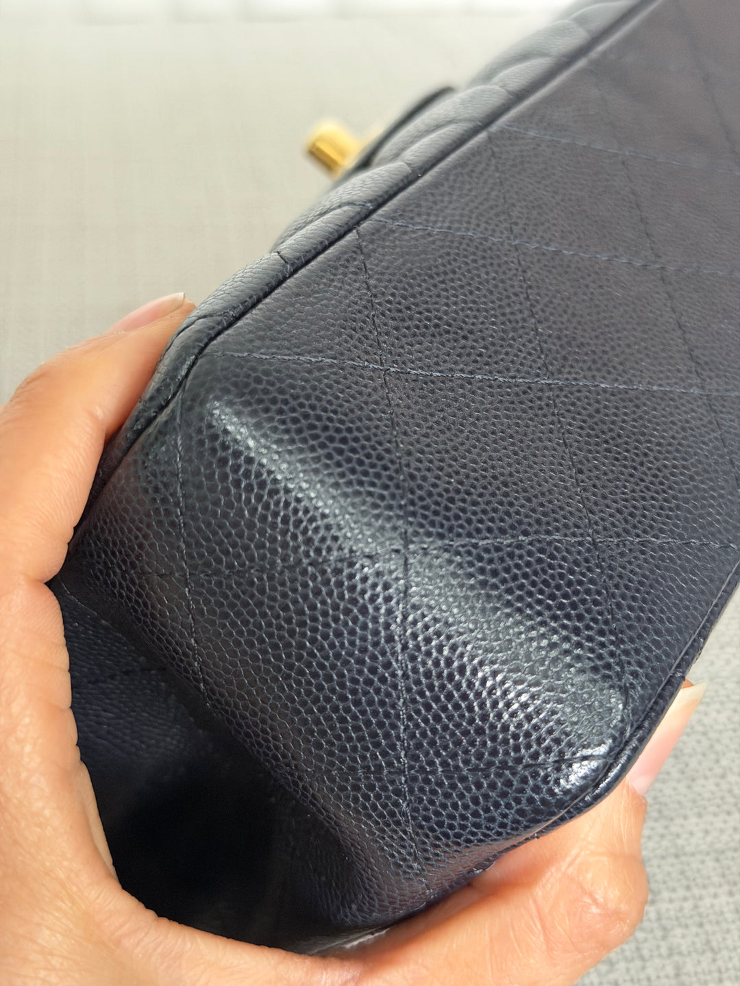 CHANEL series 30 Dark Navy Caviar LGHW Small Timeless Classic Double Flap Bag 2020