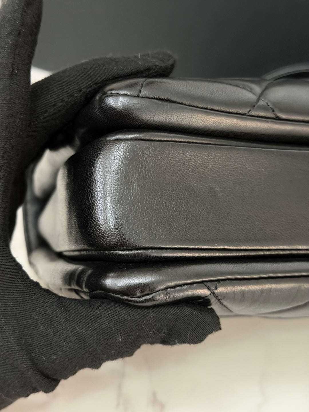 CHANEL series 24 Black Lambskin Silver HW Trendy CC Top Handle Flap Bag with Top Handle and detachable chain