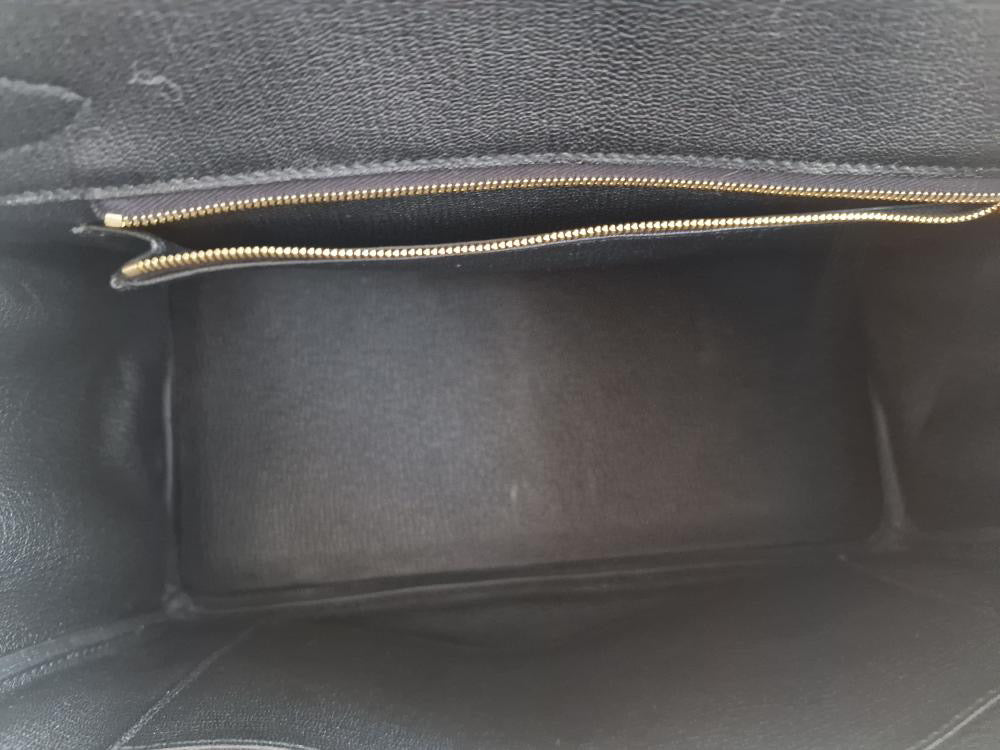 HERMES Noir/Black Togo Leather RGHW Birkin 30 Stamp D 2019