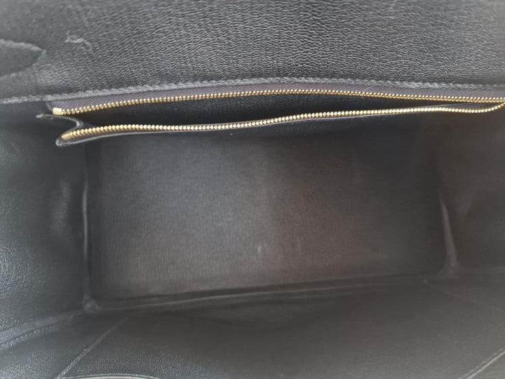 HERMES Noir/Black Togo Leather RGHW Birkin 30 Stamp D 2019