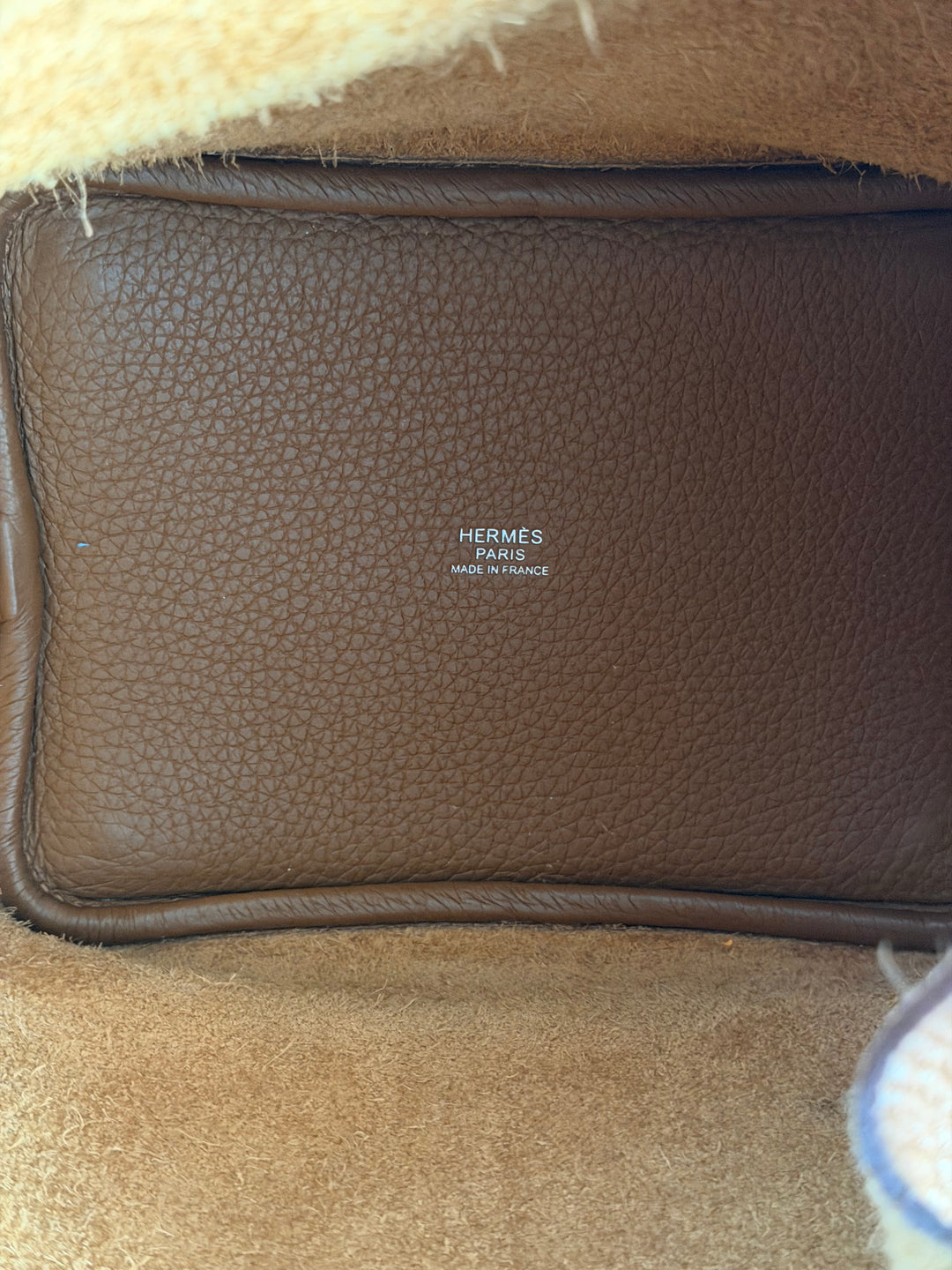 HERMES Picotin 18 Lock Bag in Gold Cle Leather PHW Stamp U 2022