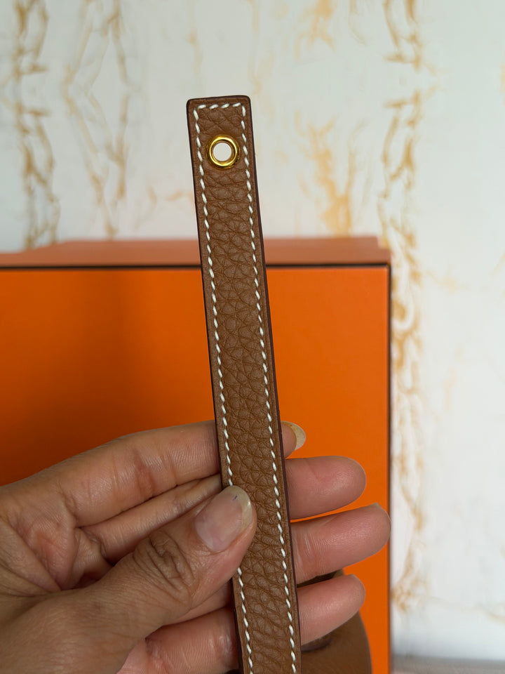 Hermès Picotin 18 In Gold Cle Leather GHW Stamp U 2022