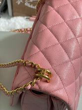 Load image into Gallery viewer, Chanel 22K 2022 Fall/Winter Collection Pink Caviar Coco First Mini Flap Bag with Aged GHW (AS3580)
