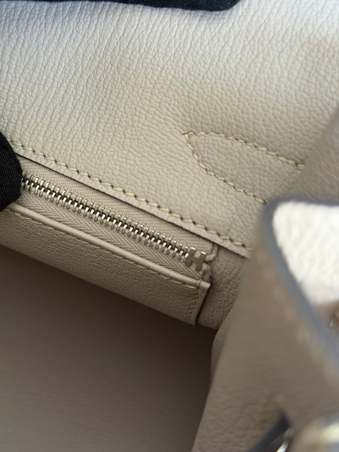 Hermès Gris Tourterelle Togo Leather PHW Birkin 30 Stamp T 2015