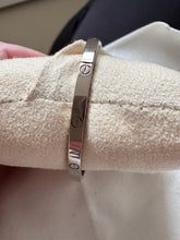 Load image into Gallery viewer, Cartier Love Bracelet Small size 17 in White Gold
