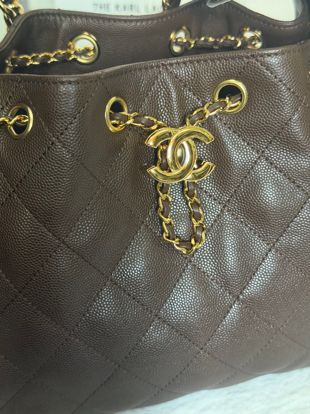 CHANEL 26B Chocolate brown Caviar LGHW 25 Hobo Bag size Small 2026