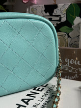 Load image into Gallery viewer, Chanel series 26 Tiffany Blue Goat skin LGHW Casual Trip Camera Case Bag
