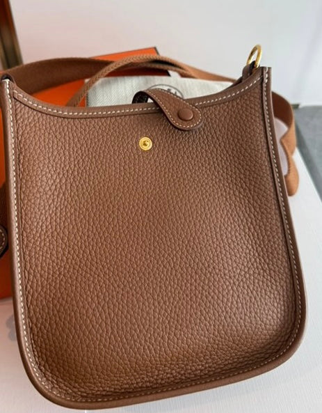 Hermes Mini Evelyn PM Gold with GHW