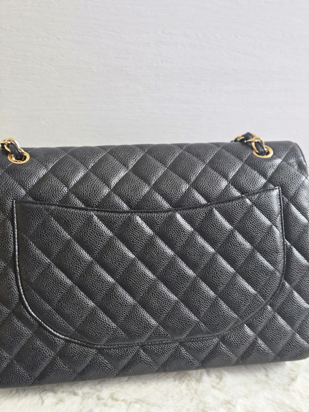 Chanel series 13 2010 Black Caviar Maxi Single Flap Bag with GHW