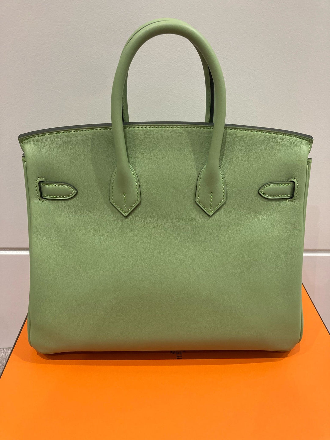 Hermes Birkin 25 Swift leather Vert criquet colour GHW stamp Y (2020)