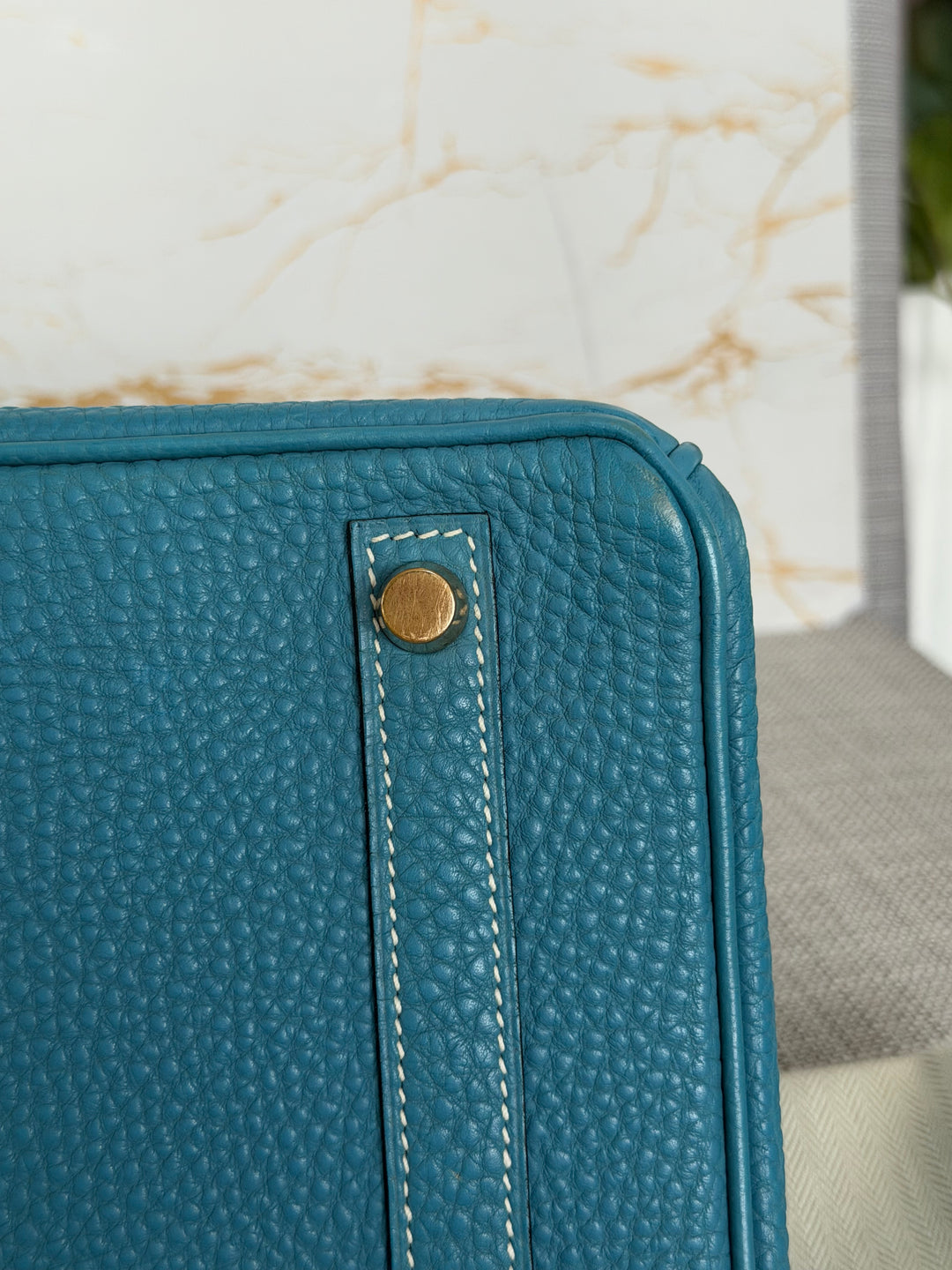 Hermes Birkin 30 in Bleu Jean Togo Leather GHW