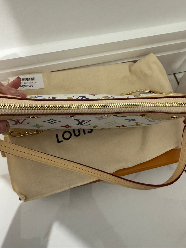 LOUIS VUITTON LV x TM Multicolor Monogram Pochette Accessoires Blanc/White