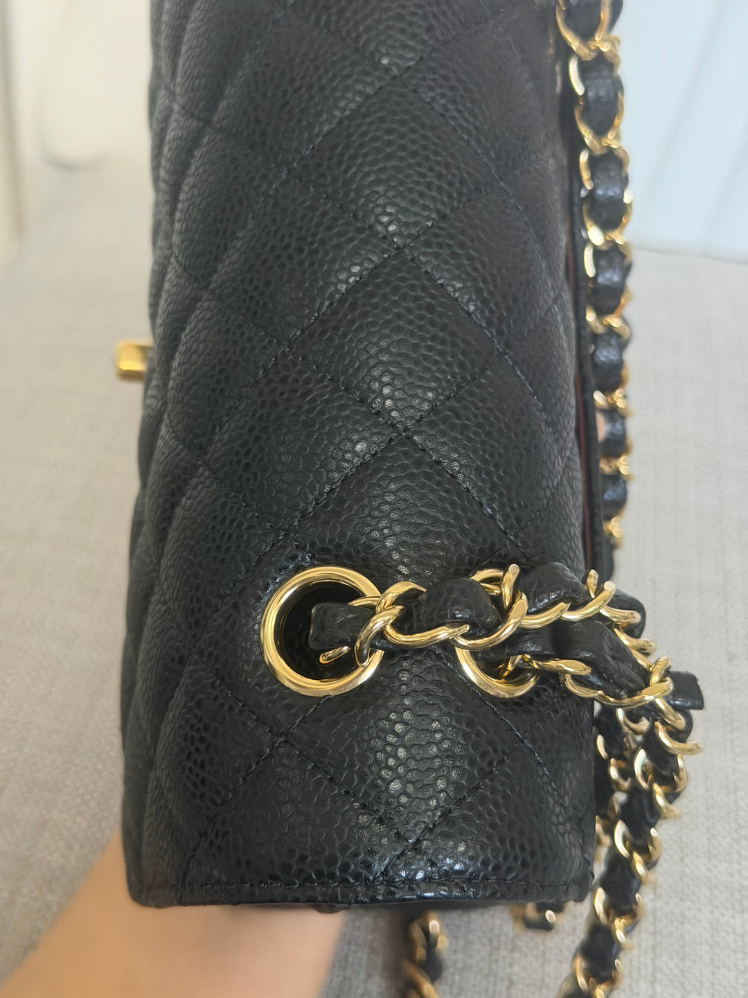 CHANEL Black Caviar GHW SMALL Timeless Classic Double Flap Bag 2022