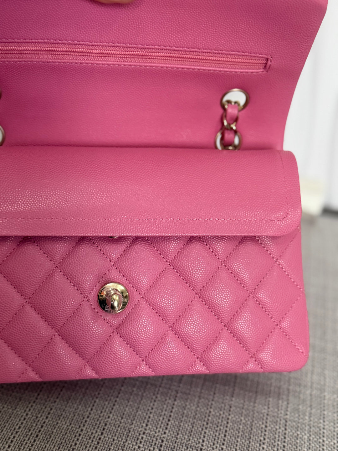 CHANEL series 31 21P Collection Pink Caviar LGHW Small Timeless Classic Double Flap Bag