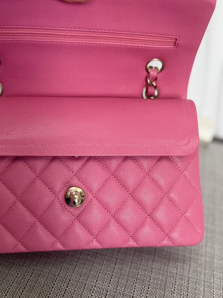 CHANEL series 31 21P Collection Pink Caviar LGHW Small Timeless Classic Double Flap Bag