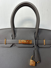 Load image into Gallery viewer, Hermes Birkin 30 Gris Meyer Togo Leather GHW Stamp U 2022
