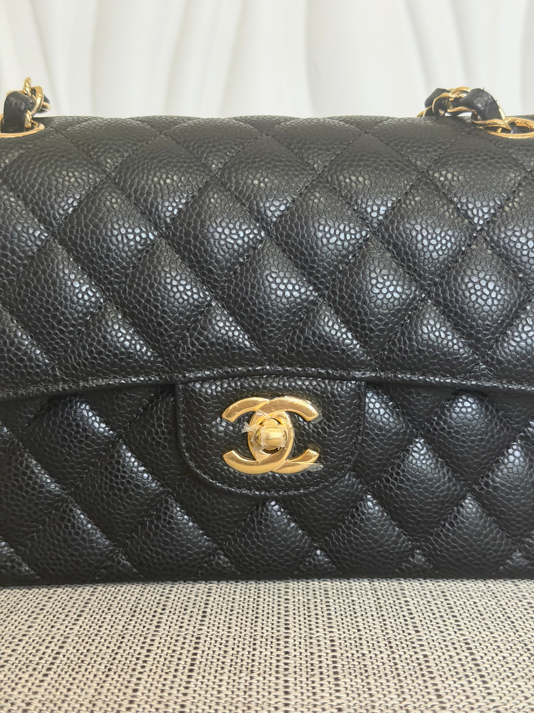 CHANEL Black Caviar GHW SMALL Timeless Classic Double Flap Bag 2022