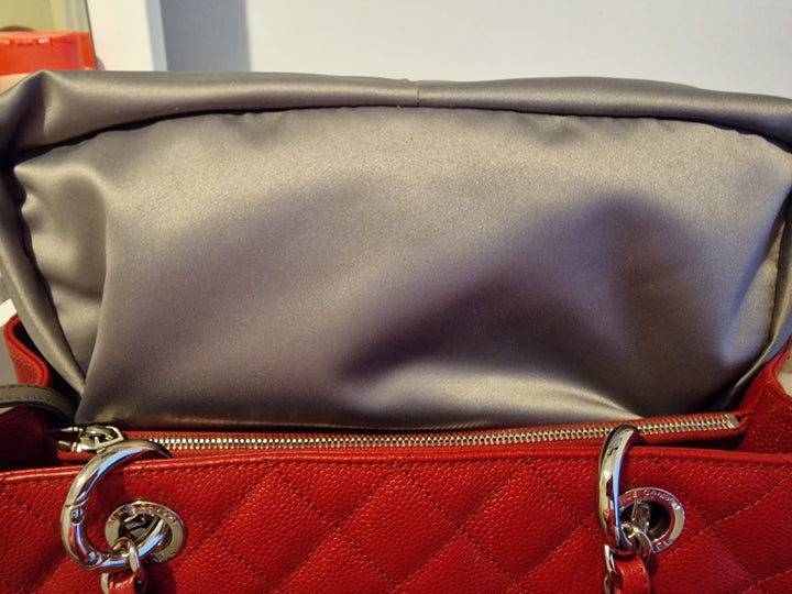 Chanel series 17 2012 Red Caviar SHW Grand Shopping Tote Bag (GST)