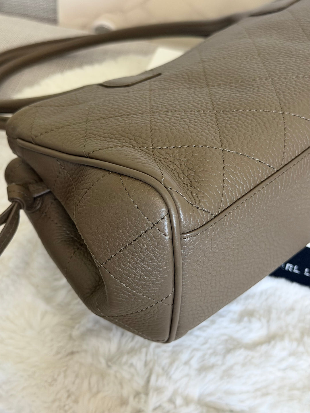 CHANEL Khaki Etoupe Caviar LGHW Urban Essentials East West Shopping Tote Bag size Small Matthieu Blazy 26A 2026