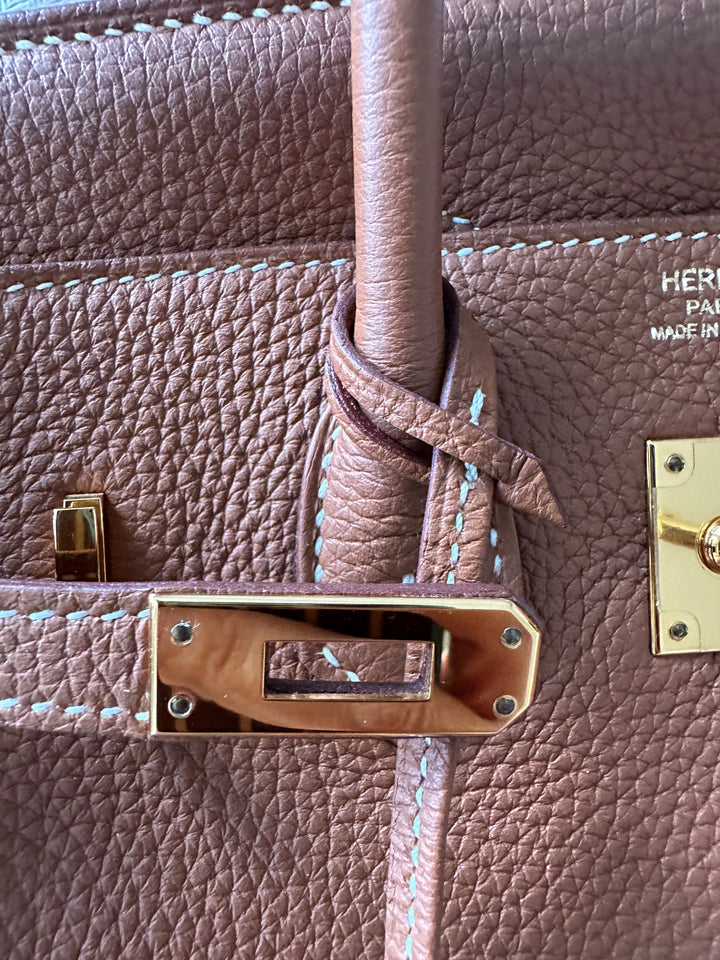 WA/Email to Purchase only- HERMÈS Gold Togo Leather with GHW Birkin 25 Stamp X 2016