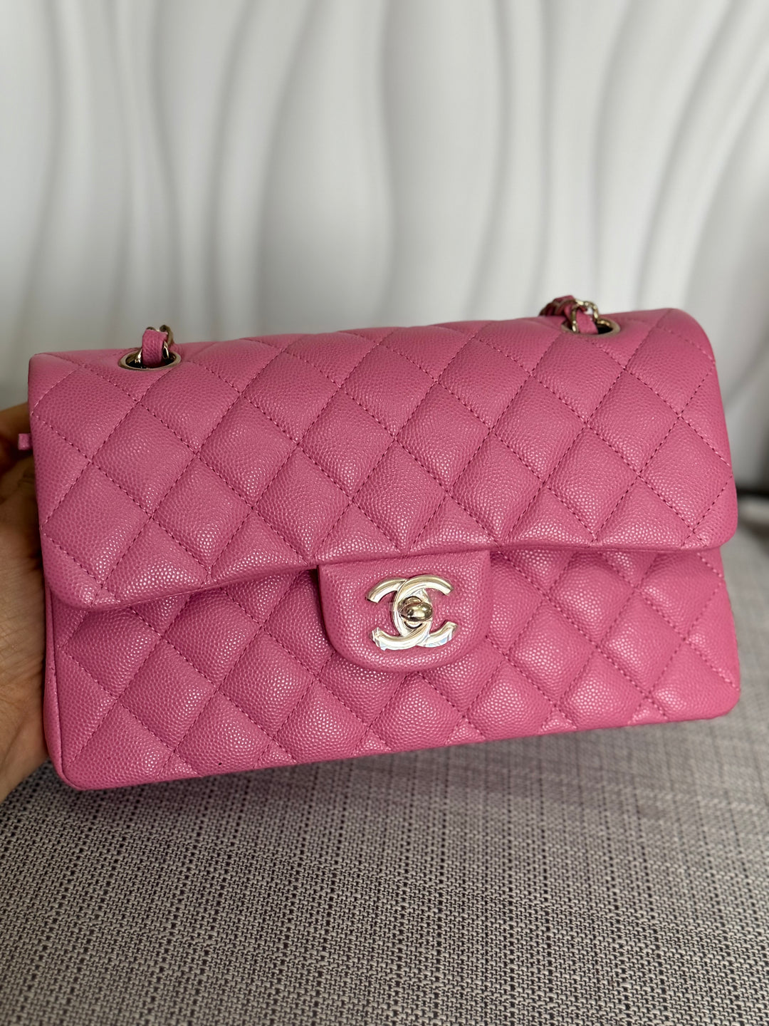 CHANEL series 31 21P Collection Pink Caviar LGHW Small Timeless Classic Double Flap Bag