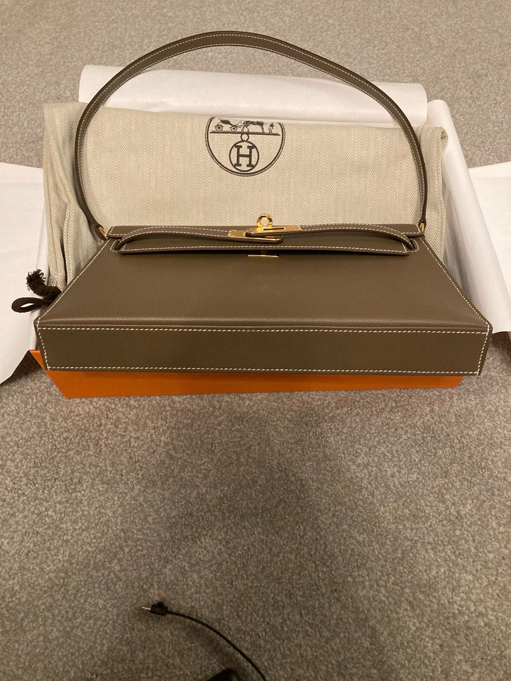 Hermes Kelly Elan EtoupeVeau Madame Leather GHW Stamp Z (2025)