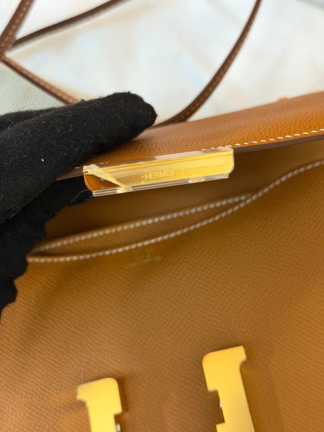HERMÈS Constance 18 Gold Epsom Leather GHW Stamp B - 2023