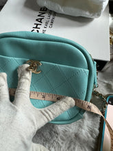 Load image into Gallery viewer, Chanel series 26 Tiffany Blue Goat skin LGHW Casual Trip Camera Case Bag
