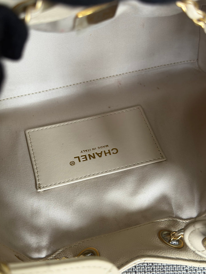 CHANEL Beige Caviar Aged GHW 25 Hobo Bag size SMALL 2025 25S collection