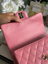 Load image into Gallery viewer, Chanel Pink Lambskin (2022) LGHW Mini Rectangular Flap Bag with Top Handle
