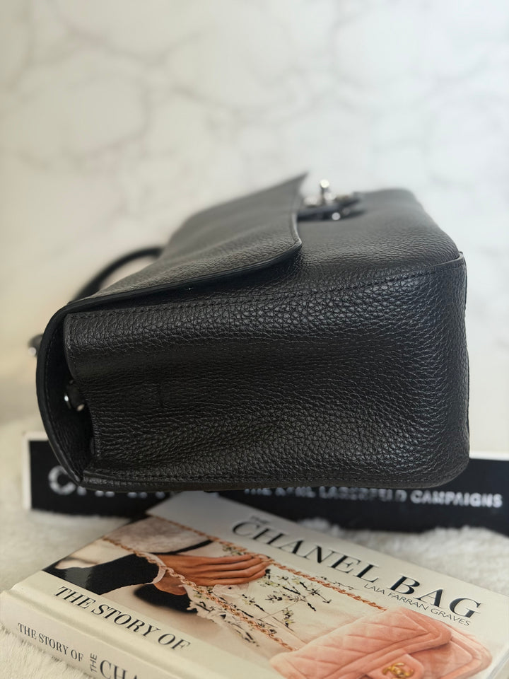WA/Email to purchase only- CHANEL Matthieu Blazy Maxi 32 cms Flap Bag in Black Caviar SHW 2026