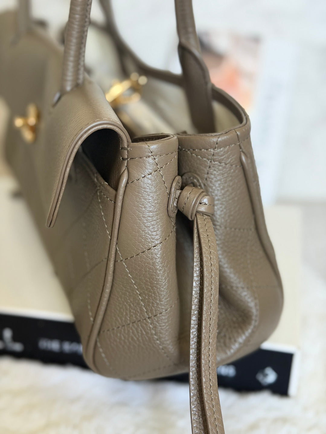 CHANEL Khaki Etoupe Caviar LGHW Urban Essentials East West Shopping Tote Bag size Small Matthieu Blazy 26A 2026