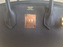 Load image into Gallery viewer, HERMES Noir/Black Togo Leather RGHW Birkin 30 Stamp D 2019
