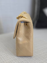 Load image into Gallery viewer, Chanel series 1 Beige Lambskin 24K GHW Vintage Mini Flap Bag
