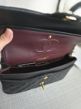 Load image into Gallery viewer, Chanel series 16 2012 Black Lambskin Medium ML Timeless Classic Double Flap Bag with GHW
