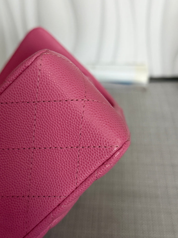 CHANEL series 31 21P Collection Pink Caviar LGHW Small Timeless Classic Double Flap Bag