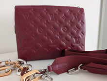 Load image into Gallery viewer, Louis Vuitton LV Coussin PM in bordeaux with silver and rose gold hardware
