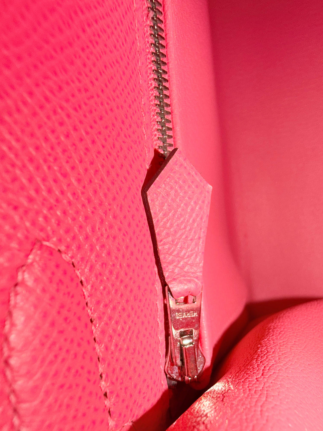 Hermes Kelly 28 in Rose Azalee Pink Epsom Leather PHW Stamp C 2018