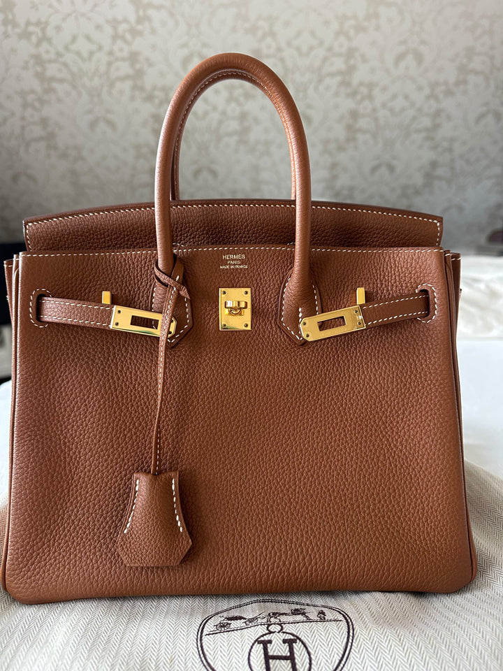 WA/Email to Purchase only- HERMÈS Gold Togo Leather with GHW Birkin 25 Stamp X 2016