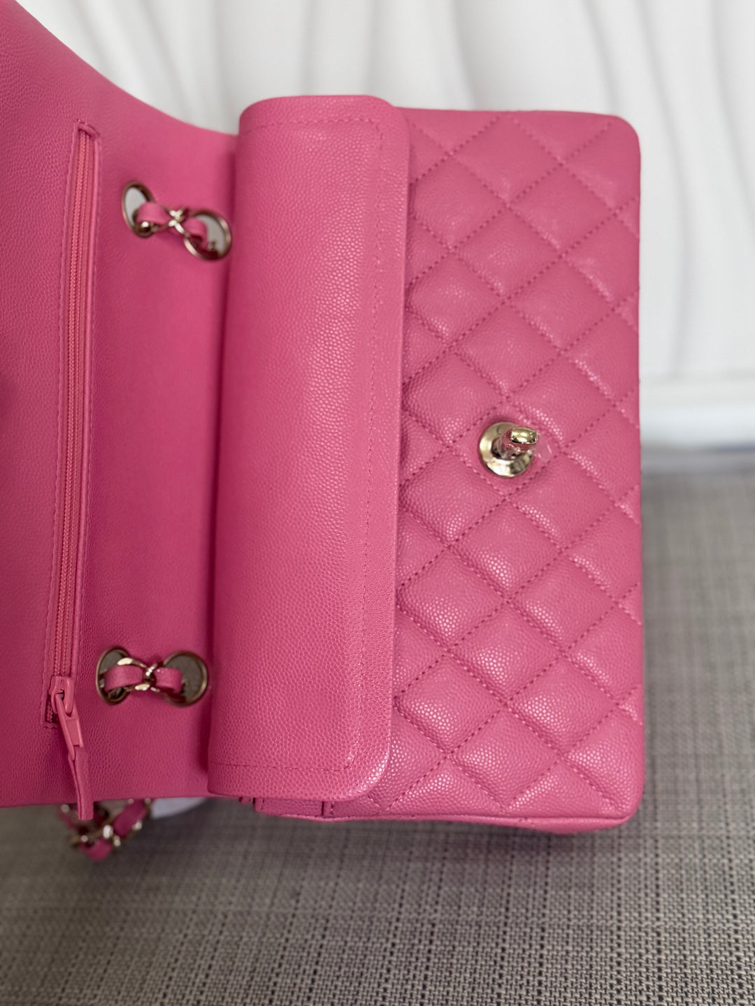 CHANEL series 31 21P Collection Pink Caviar LGHW Small Timeless Classic Double Flap Bag