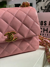 Load image into Gallery viewer, Chanel 22K 2022 Fall/Winter Collection Pink Caviar Coco First Mini Flap Bag with Aged GHW (AS3580)
