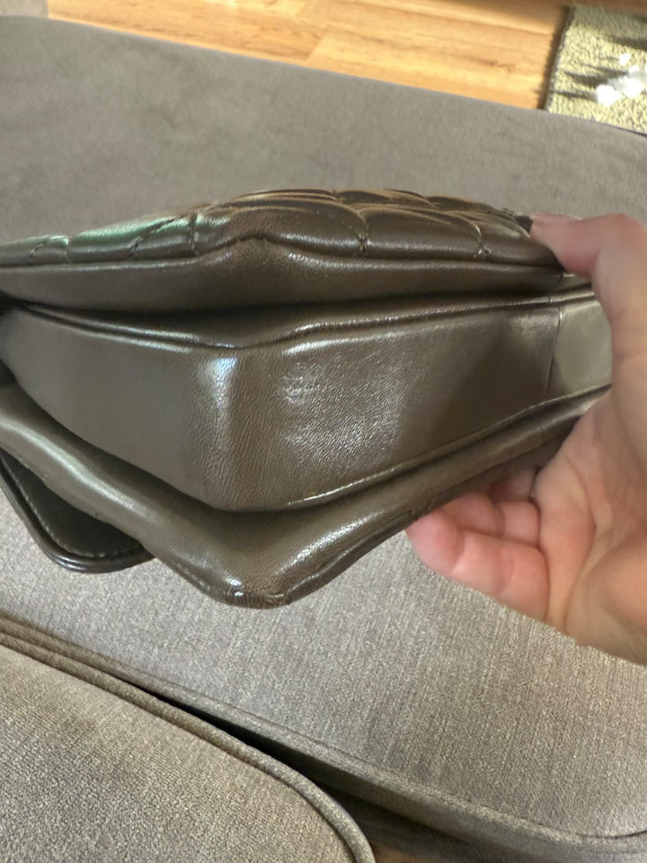 CHANEL series 23 2016 Khaki Green Lambskin LGHW Trendy CC Flap bag size Small with detachable chain
