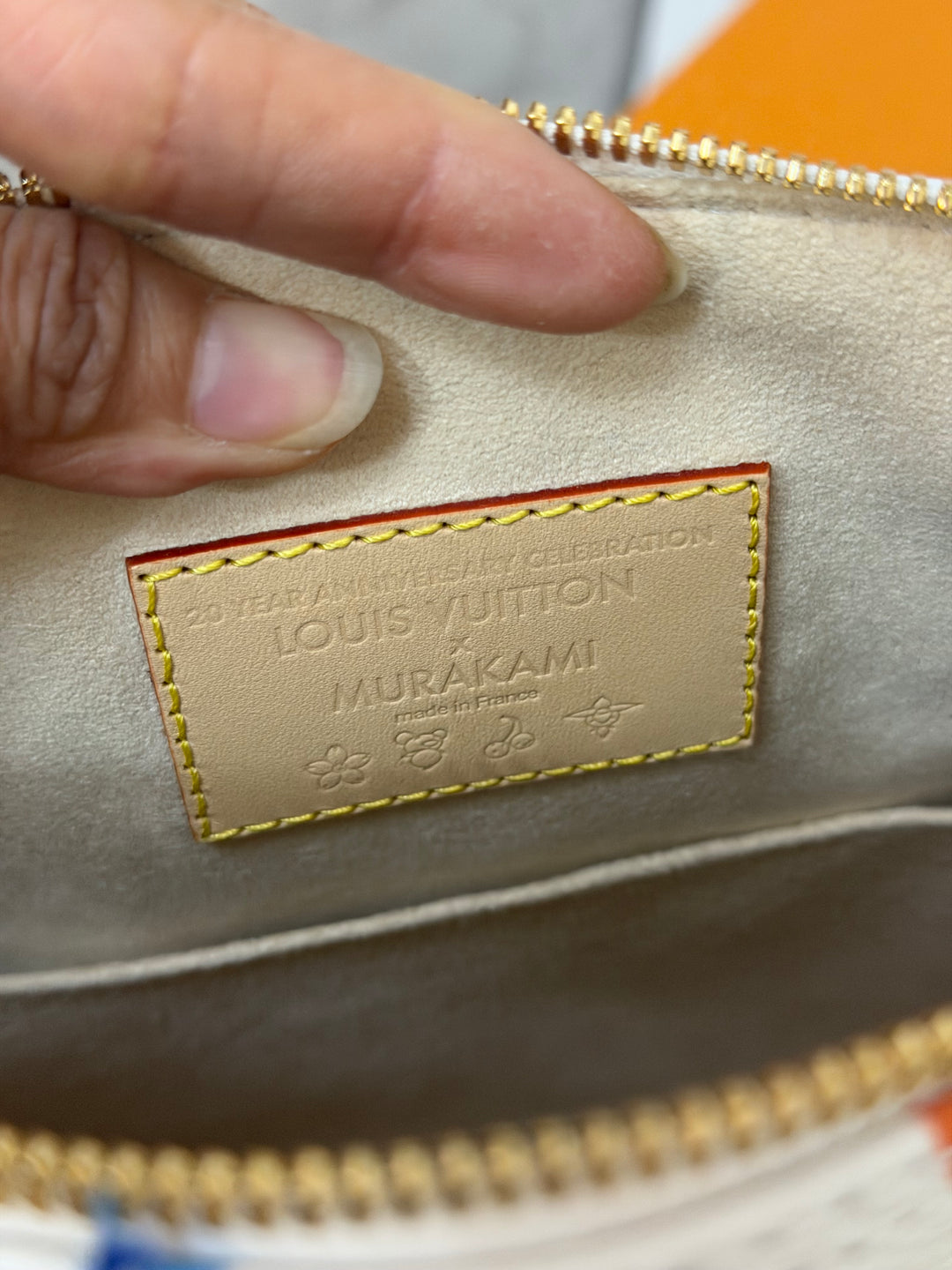 LOUIS VUITTON LV TM x LV Takashi Murakami Blanc White Multicolored Monogram canvas Speedy Bandouliere 25