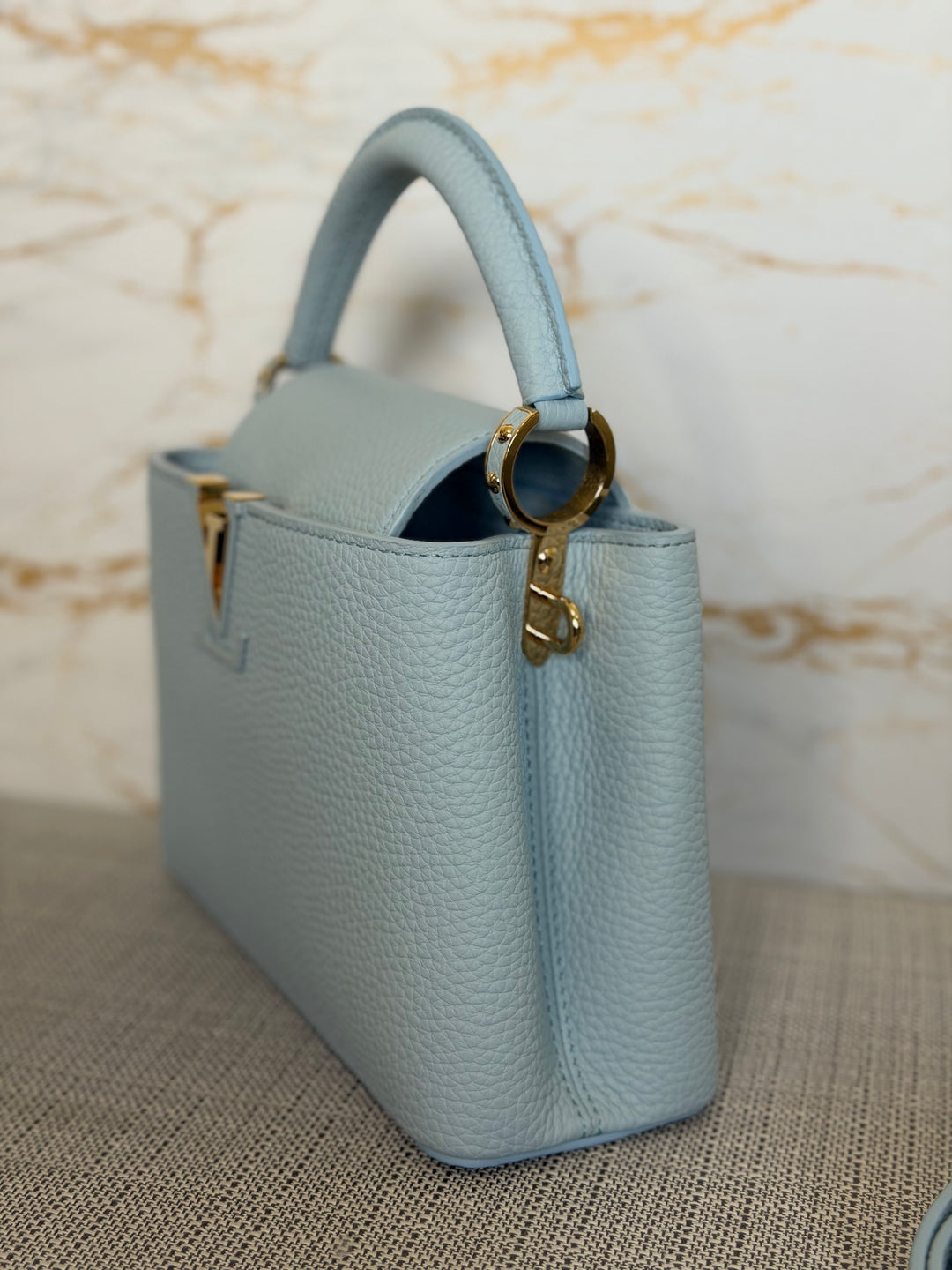 LOUIS VUITTON LV Capucines BB Light Blue 2025