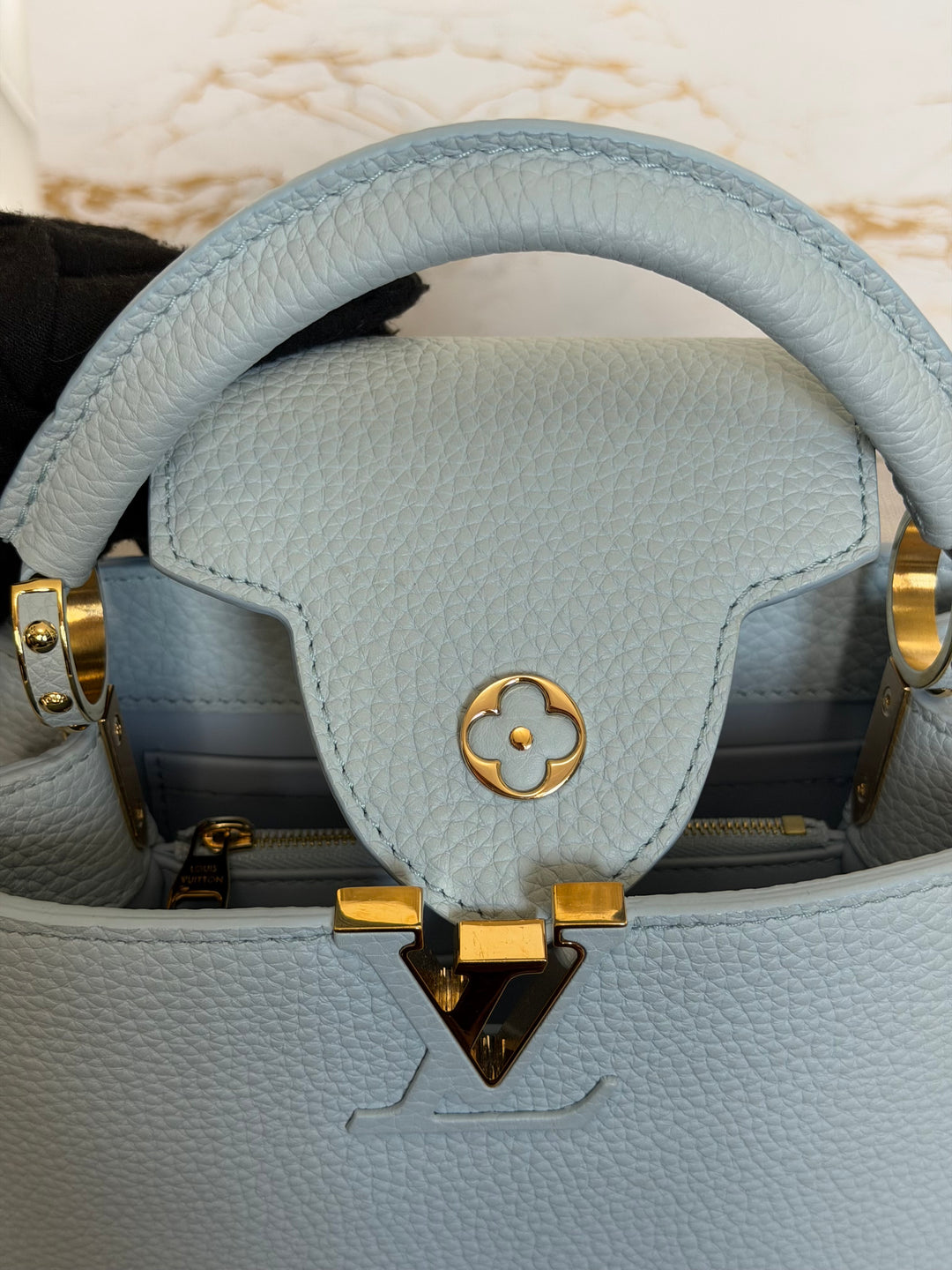 LOUIS VUITTON LV Capucines BB Light Blue 2025