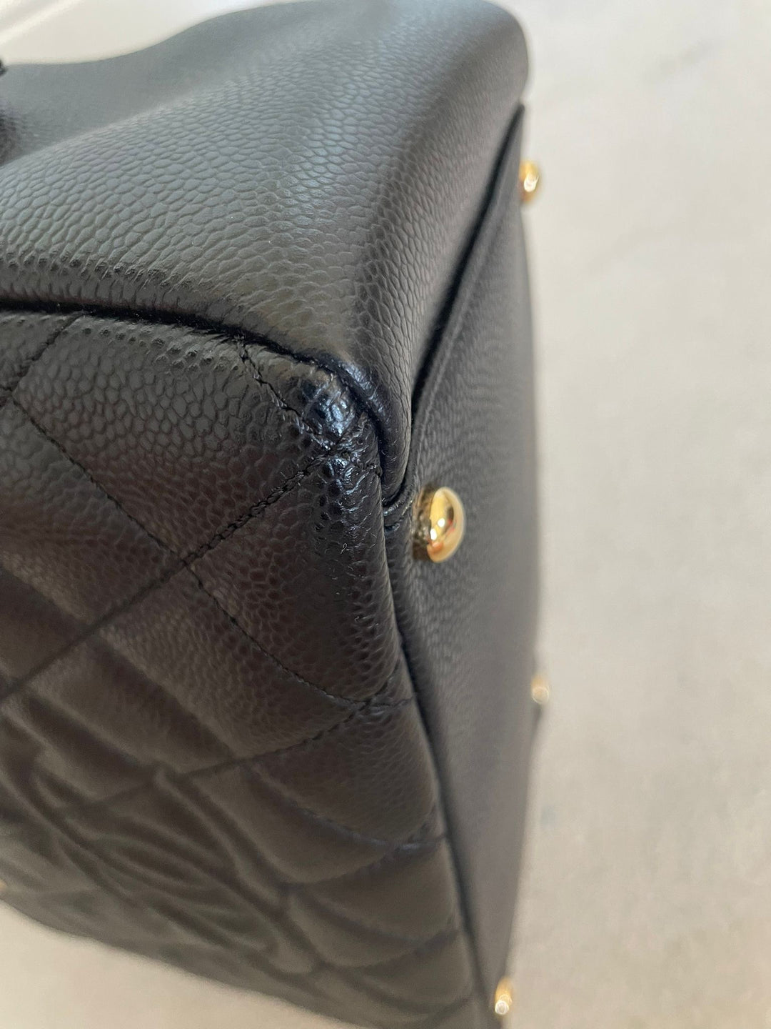 Petite Timeless Tote (PTT) in Black caviar GHW series 14 2011