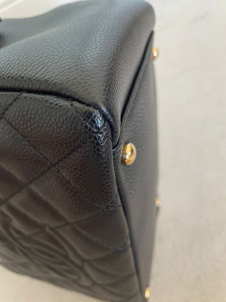 Petite Timeless Tote (PTT) in Black caviar GHW series 14 2011