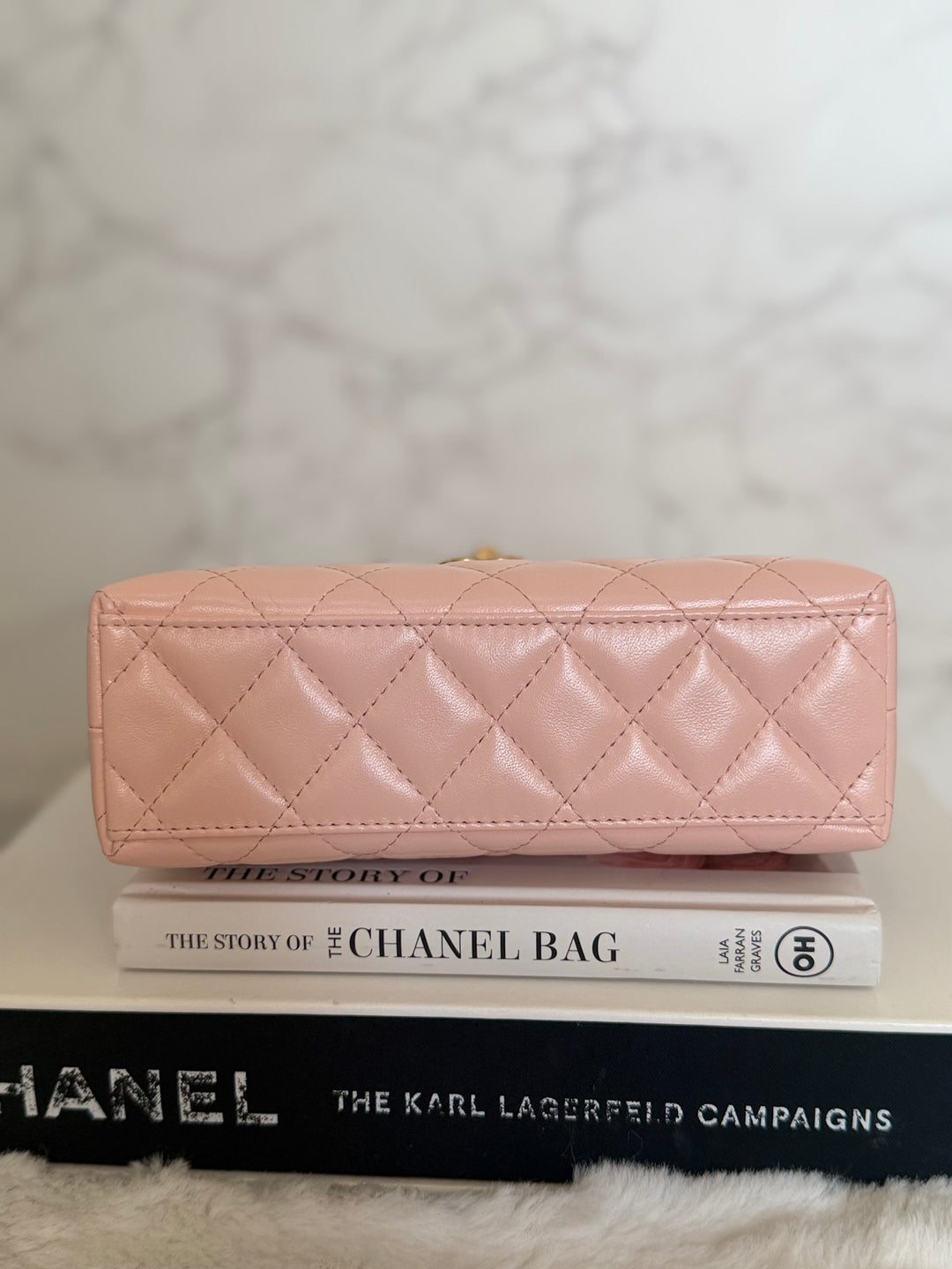 CHANEL 26B Light Pink Calf Skin Kelly Shopping Bag size Small 19 cms 2026