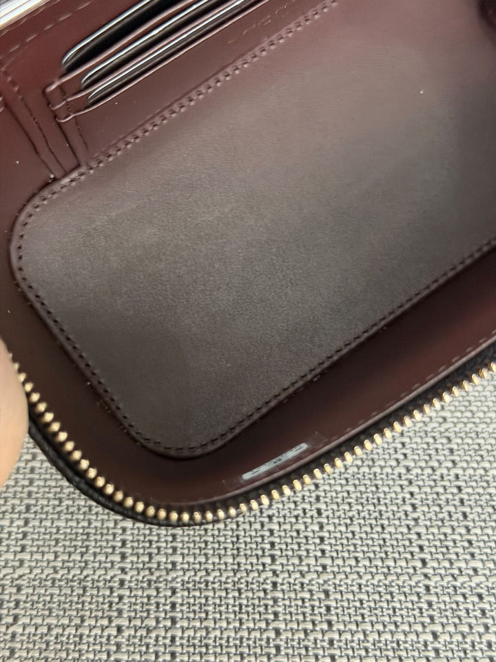 CHANEL Black Caviar LGHW Small Vanity with chain