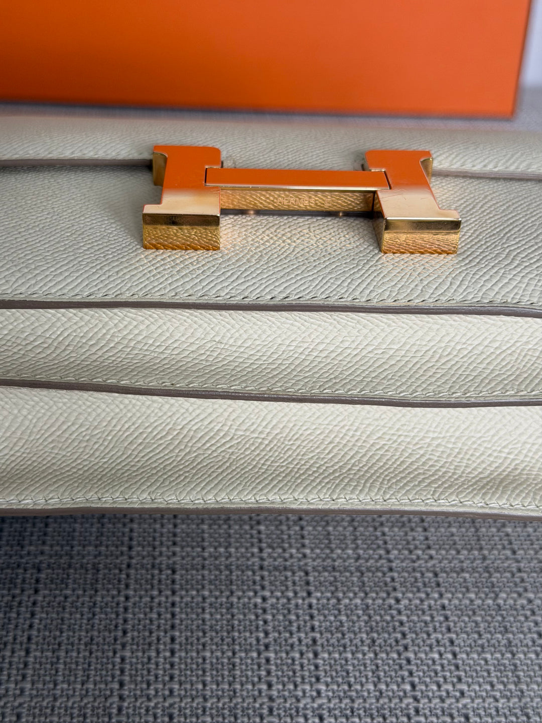 Hermès Constance 18 Mini Constance Craie Epsom Leather RGHW